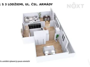 Prodej bytu 2+1, Šumperk, Čsl. armády, 56 m2