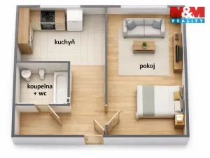 Prodej bytu 1+1, Ostrava - Poruba, Otakara Jeremiáše, 39 m2