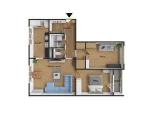 Prodej bytu 3+1, Ostrava, Václava Jiřikovského, 68 m2