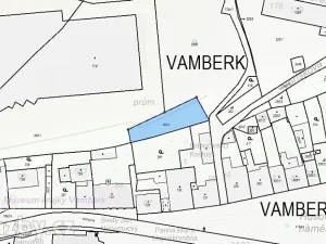 Dražba pozemku, Vamberk, 516 m2