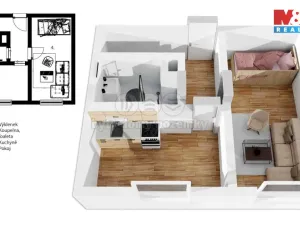 Pronájem bytu 1+1, Hradec Králové - Třebeš, Milady Horákové, 37 m2