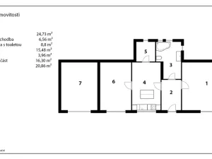 Prodej chalupy, Žlebské Chvalovice, 76 m2