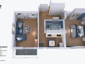 Prodej bytu 2+1, Ostrava, Provaznická, 54 m2