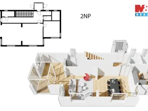 Prodej rodinného domu, Mnichovice - Božkov, Nad rybníkem, 312 m2
