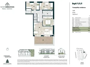 Prodej bytu 4+kk, Praha - Miškovice, Polabská, 80 m2