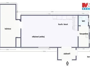 Pronájem bytu 2+kk, Uhlířské Janovice - Mitrov, 60 m2