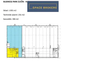 Pronájem skladu, Praha - Zličín, Na Radosti, 1682 m2