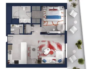 Prodej bytu 2+kk, Al Marjan Island, Spojené arabské emiráty, 75 m2