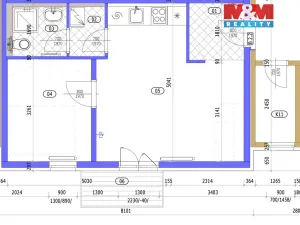 Pronájem bytu 2+kk, Hořice, Karla Kofránka, 37 m2