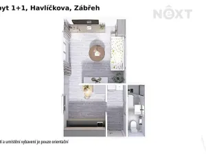 Prodej bytu 1+1, Zábřeh, Havlíčkova, 28 m2