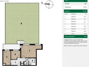 Prodej bytu 3+kk, Praha - Hlubočepy, 73 m2