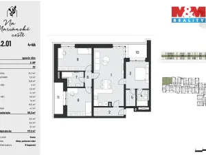 Prodej bytu 4+kk, Brandýs nad Labem-Stará Boleslav, Dřevčická, 101 m2