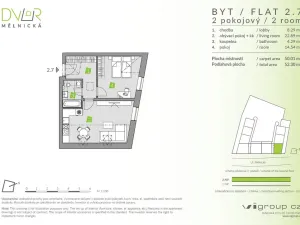 Prodej bytu 2+kk, Brandýs nad Labem-Stará Boleslav - Stará Boleslav, Mělnická, 50 m2