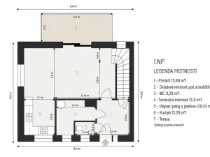 Prodej rodinného domu, Pustiměř, Konečná, 86 m2