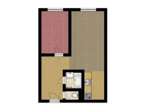 Pronájem bytu 2+kk, Zdice, Havlíčkova, 40 m2