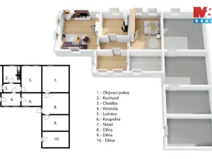 Prodej rodinného domu, Měkynec, 269 m2