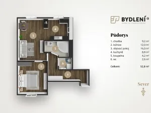 Prodej bytu 2+1, Ústí nad Labem, Střekovské nábřeží, 60 m2
