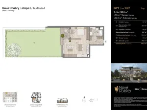 Prodej bytu 2+kk, Praha - Dolní Chabry, Nová, 53 m2