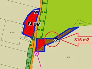 Prodej pozemku pro bydlení, Číčenice, 816 m2