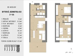 Prodej rodinného domu, Medlov, 84 m2
