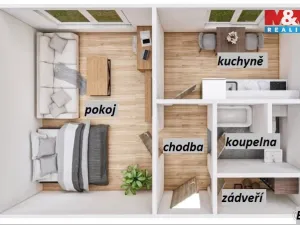Pronájem bytu 1+1, Žamberk, Pionýrů, 35 m2
