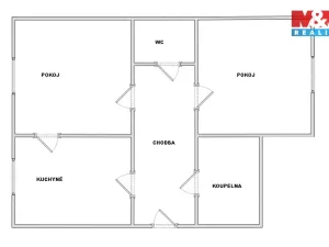 Prodej bytu 2+1, Krupka, Poštovní, 60 m2