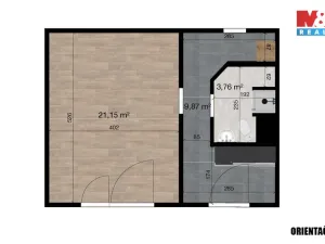 Pronájem bytu 1+1, Liberec - Liberec VI-Rochlice, Pazderkova, 35 m2