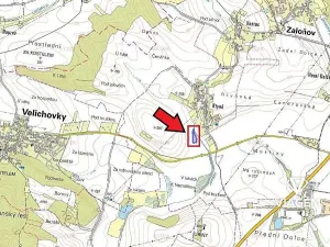 Prodej podílu pole, Zaloňov, 616 m2