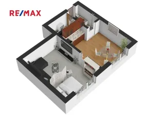 Prodej bytu 1+1, Nový Bor, Boženy Němcové, 35 m2