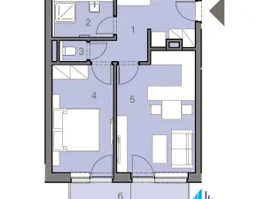 Pronájem bytu 2+kk, Praha, Formanská, 42 m2