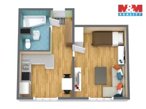 Prodej bytu 1+1, Sokolov, Poláčkova, 35 m2