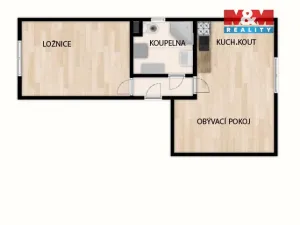 Pronájem bytu 2+kk, Benešov, Rubešova, 48 m2
