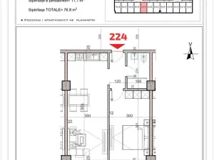 Prodej bytu 2+kk, Shëngjin, Albánie, 53 m2