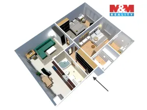 Prodej bytu 3+1, Most, Jožky Jabůrkové, 68 m2