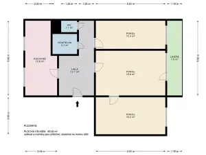 Pronájem bytu 3+1, Praha - Střížkov, Děčínská, 87 m2