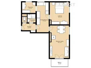 Prodej bytu 3+kk, Nemyšl, 79 m2