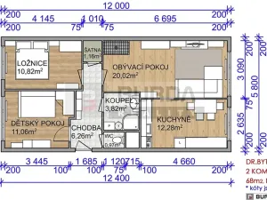 Prodej bytu 3+1, Neratovice, 68 m2