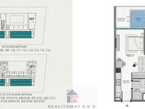Prodej bytu 1+kk, Dubaj, Spojené arabské emiráty, 40 m2