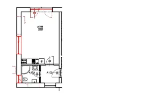 Pronájem bytu 1+kk, Třešť, Havlíčkova, 33 m2