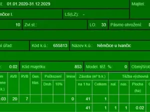 Prodej podílu lesa, Ivančice, 2330 m2