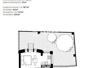 Prodej bytu 1+kk, Praha - Liboc, Jenečská, 28 m2