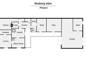 Pronájem rodinného domu, Stachy, 150 m2