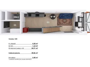 Prodej bytu 2+kk, Praha - Vysočany, Kolbenova, 49 m2