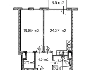 Prodej bytu 2+kk, Praha - Michle, Třeboňská, 57 m2