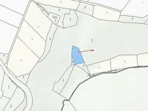 Dražba pozemku, Dešov, 1277 m2