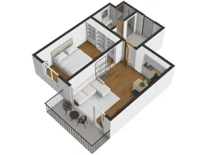 Pronájem bytu 2+kk, Plzeň, Pallova, 49 m2