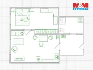 Pronájem bytu 2+kk, Praha - Libeň, U svobodárny, 46 m2