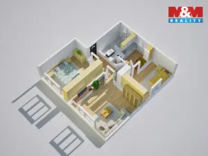 Prodej bytu 3+1, Ústí nad Labem - Neštěmice, Májová, 63 m2