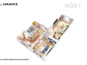 Pronájem bytu 2+1, Lukavice, 64 m2