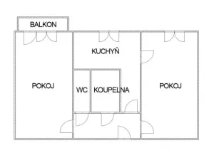 Prodej bytu 2+1, Ostrava - Poruba, Čkalovova, 58 m2